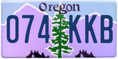 OR license plate 074KKB