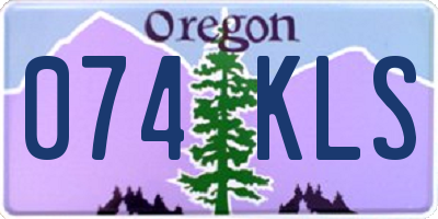 OR license plate 074KLS