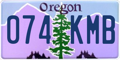 OR license plate 074KMB
