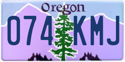 OR license plate 074KMJ