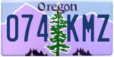 OR license plate 074KMZ
