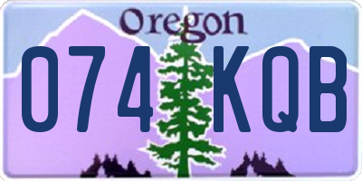 OR license plate 074KQB