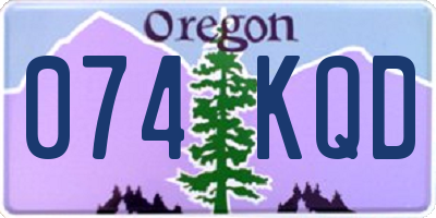 OR license plate 074KQD