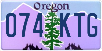 OR license plate 074KTG