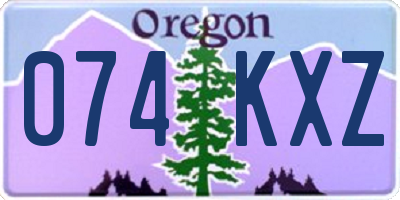 OR license plate 074KXZ