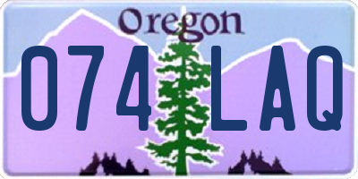 OR license plate 074LAQ