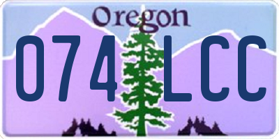 OR license plate 074LCC