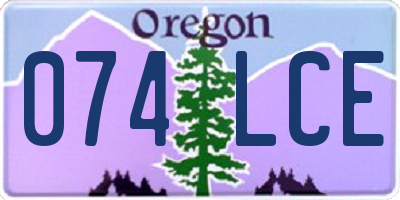 OR license plate 074LCE