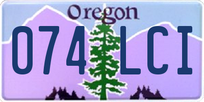 OR license plate 074LCI