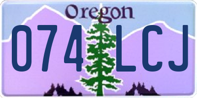 OR license plate 074LCJ