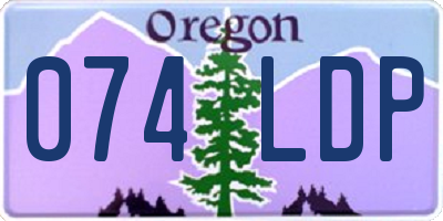 OR license plate 074LDP