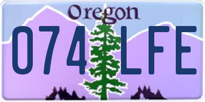 OR license plate 074LFE