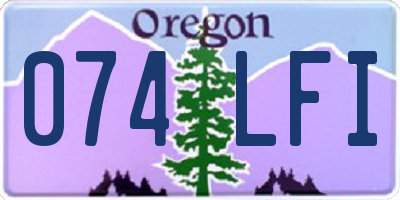 OR license plate 074LFI
