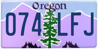 OR license plate 074LFJ