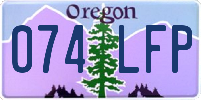 OR license plate 074LFP