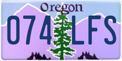 OR license plate 074LFS