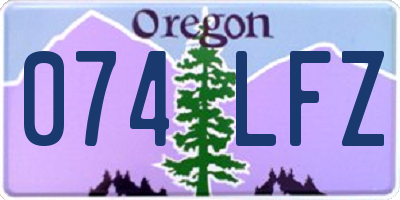 OR license plate 074LFZ