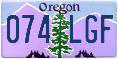 OR license plate 074LGF
