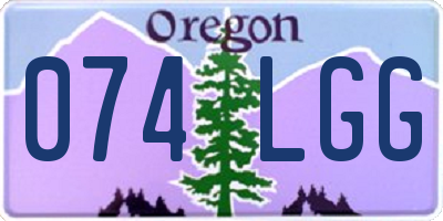 OR license plate 074LGG