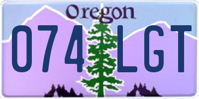 OR license plate 074LGT