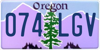 OR license plate 074LGV