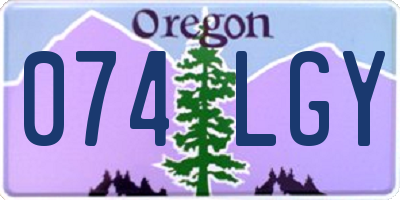 OR license plate 074LGY