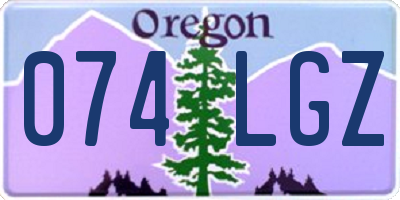 OR license plate 074LGZ