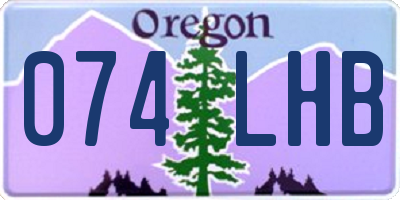 OR license plate 074LHB