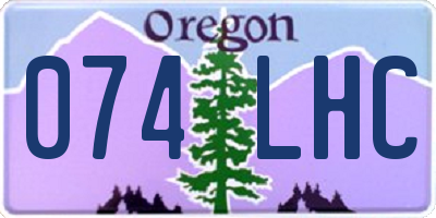 OR license plate 074LHC