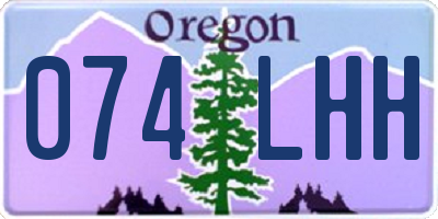 OR license plate 074LHH