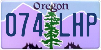 OR license plate 074LHP