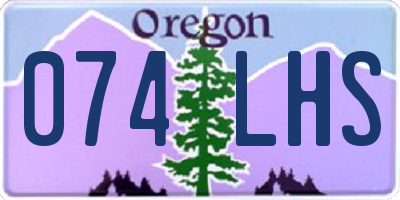 OR license plate 074LHS