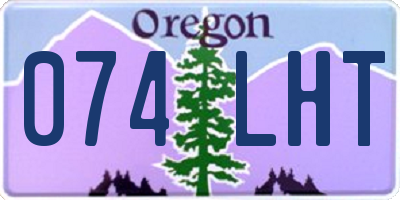OR license plate 074LHT