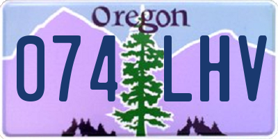 OR license plate 074LHV