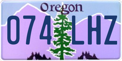 OR license plate 074LHZ