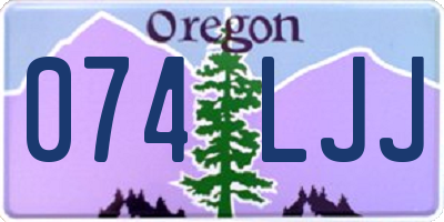 OR license plate 074LJJ