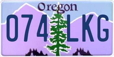 OR license plate 074LKG