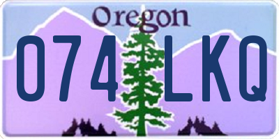 OR license plate 074LKQ