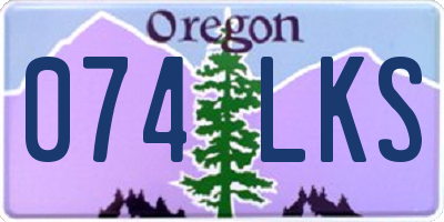 OR license plate 074LKS