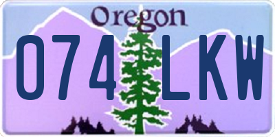OR license plate 074LKW