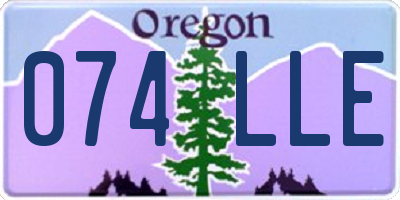 OR license plate 074LLE