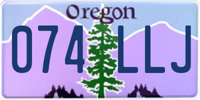 OR license plate 074LLJ