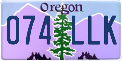 OR license plate 074LLK