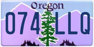 OR license plate 074LLQ