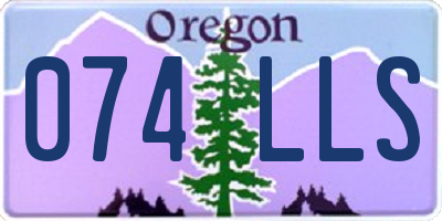OR license plate 074LLS