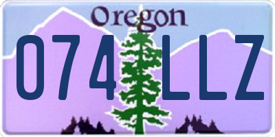 OR license plate 074LLZ