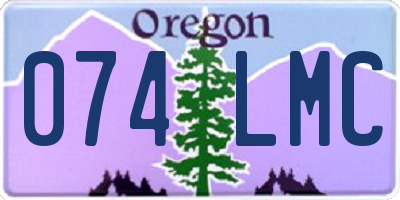 OR license plate 074LMC