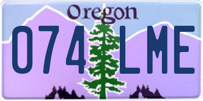 OR license plate 074LME