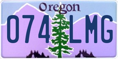 OR license plate 074LMG