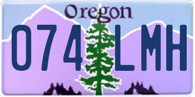 OR license plate 074LMH